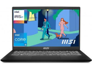 MSI Modern 15 / B12MO-817IN /  Intel Core i5-12th Gen / 40Cm FHD / 16GB / 512GB NVME SSD / Win 11 Home / Iris Xe Graphics / Classic Black / 1.7Kg