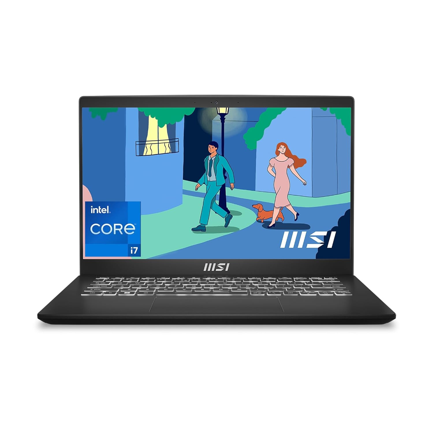 MSI- B12M-613IN / Intel 12th Gen / i3-1215U / 40CM / FHD / 60Hz / 8GB / 512GB NVMe SSD / Windows 11 Home / Intel UHD Graphics / Classic Black / 1.7Kg