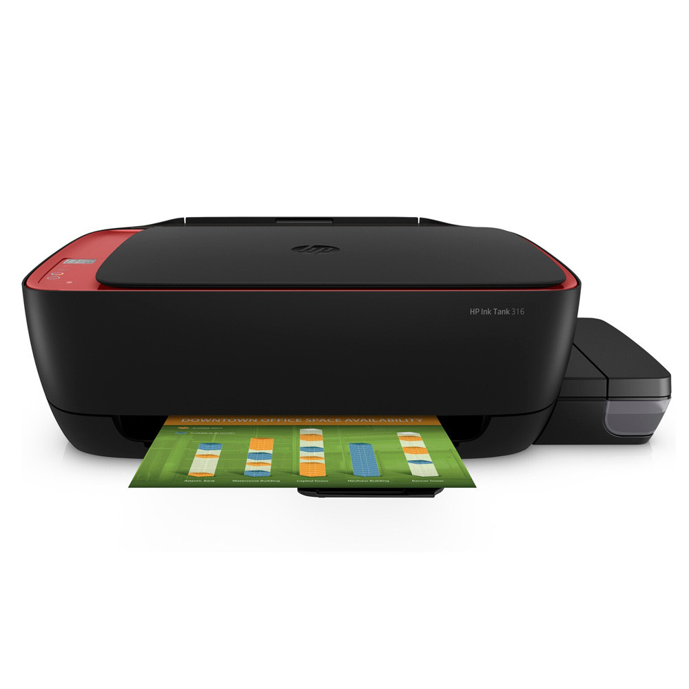 HP Ink Tank 316 / All-in-one Colour Printer /  Upto 7500 Black / 8000 Colour Pages Included in The Box ( Print / Scan / Copy )for Office / Home