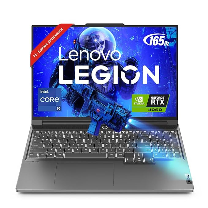 Lenovo-82Y3007QIN / Intel Core i9-13900H / 16 Inch-40.64cm / 3.2K IPS 165Hz 430Nits / 16GB / 1TB SSD / Win 11 / Office 2021 / NVIDIA RTX 4060 8GB / Alexa / 3 Month Game Pass / Storm Grey / 2Kg