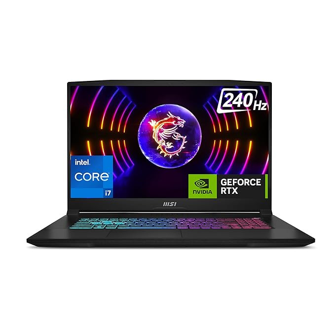 MSI Katana 17/ B13VGK-1231IN / Intel Core i7-13700H / 44CM QHD 240Hz / 16GB / 1TB NVMe SSD / Windows 11 Home / NVIDIA GeForce RTX 4070 / GDDR 8GB / Black / 2.6Kg