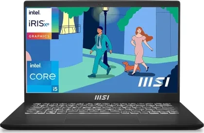 MSI Modern 14 / C12MO-1212IN / Intel i5-12th Gen / 36CM FHD / 16GB/ 512GB NVMe SSD / Windows 11 Home / Intel Iris Xe Graphics / Classic Black / 1.4Kg
