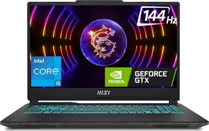 MSI Cyborg 15 / A12UDX-1049IN / Intel Core i5-12th Gen / 40CM FHD 144Hz / 16GB / 512GB NVMe SSD / Windows 11 Home / NVIDIA GeForce RTX 3050 / GDDR6 6GB / Translucent Black / 1.98Kg