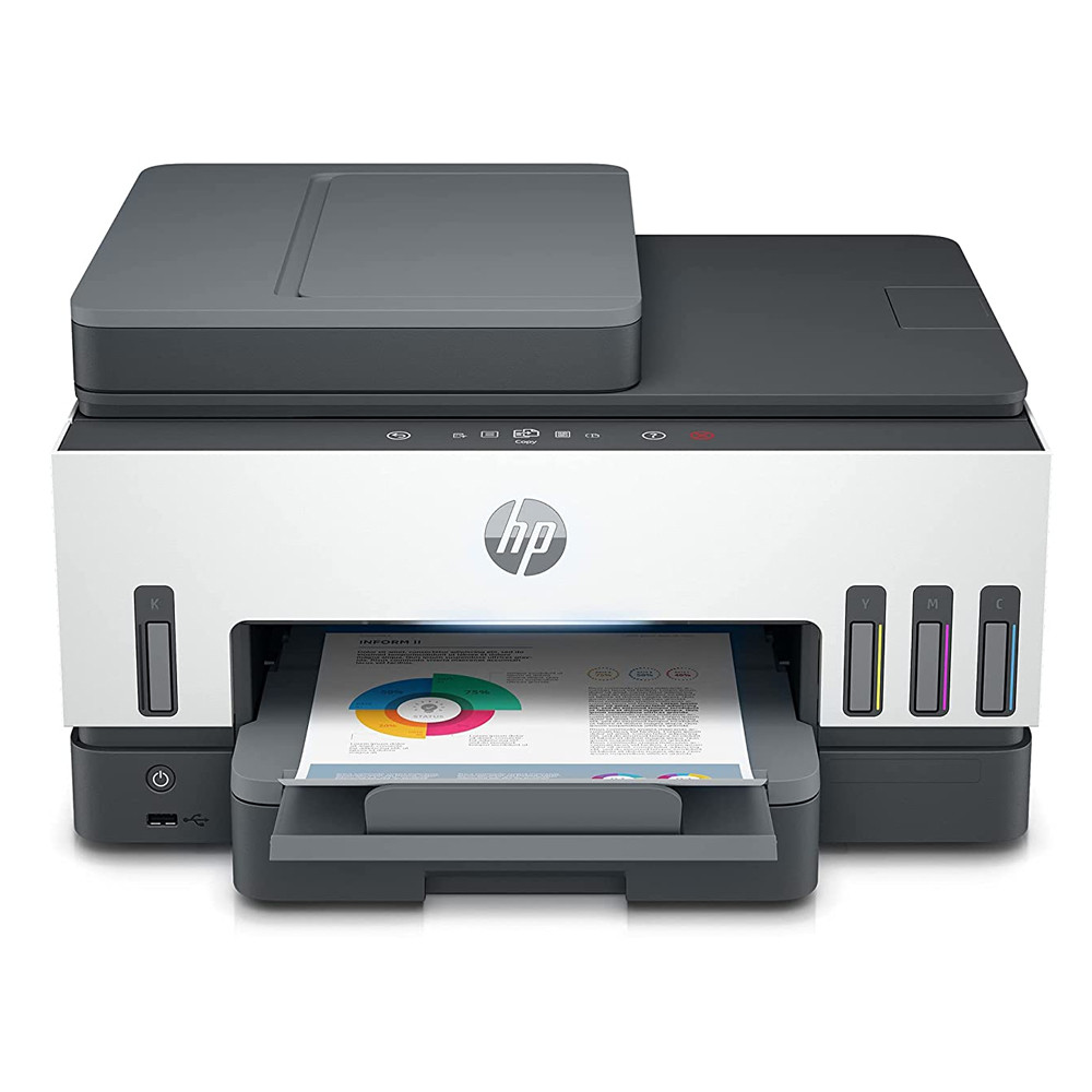 HP Smart Tank 790 / All-in-One Auto Duplex WiFi Colour / ADF and FAX / Upto 12000 Black / 8000 Colour Pages Included in The Box / Scan & Cope for Office / ADF and FAX