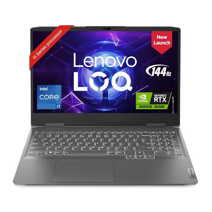 Lenovo-82XV00BRIN / Intel Core i7-13620H / 15.6 Inch-39.6cm / FHD IPS 144Hz 350Nits / 16GB/512GB SSD / Win 11 / NVDIA RTX 4060 8GB / 3 Month Game Pass / Office 2021 / Storm Grey / 2.4Kg