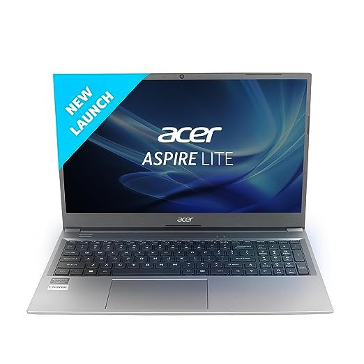 Acer-UN.431SI.333 Aspire Lite / 12th Gen / Intel Core i3-1215U / Windows 11 Home / 8GB RAM / 512GB SSD / IAL15-52 / 39.62cm-15.6 Inch / FHD / Metal Body / Steel Gray
