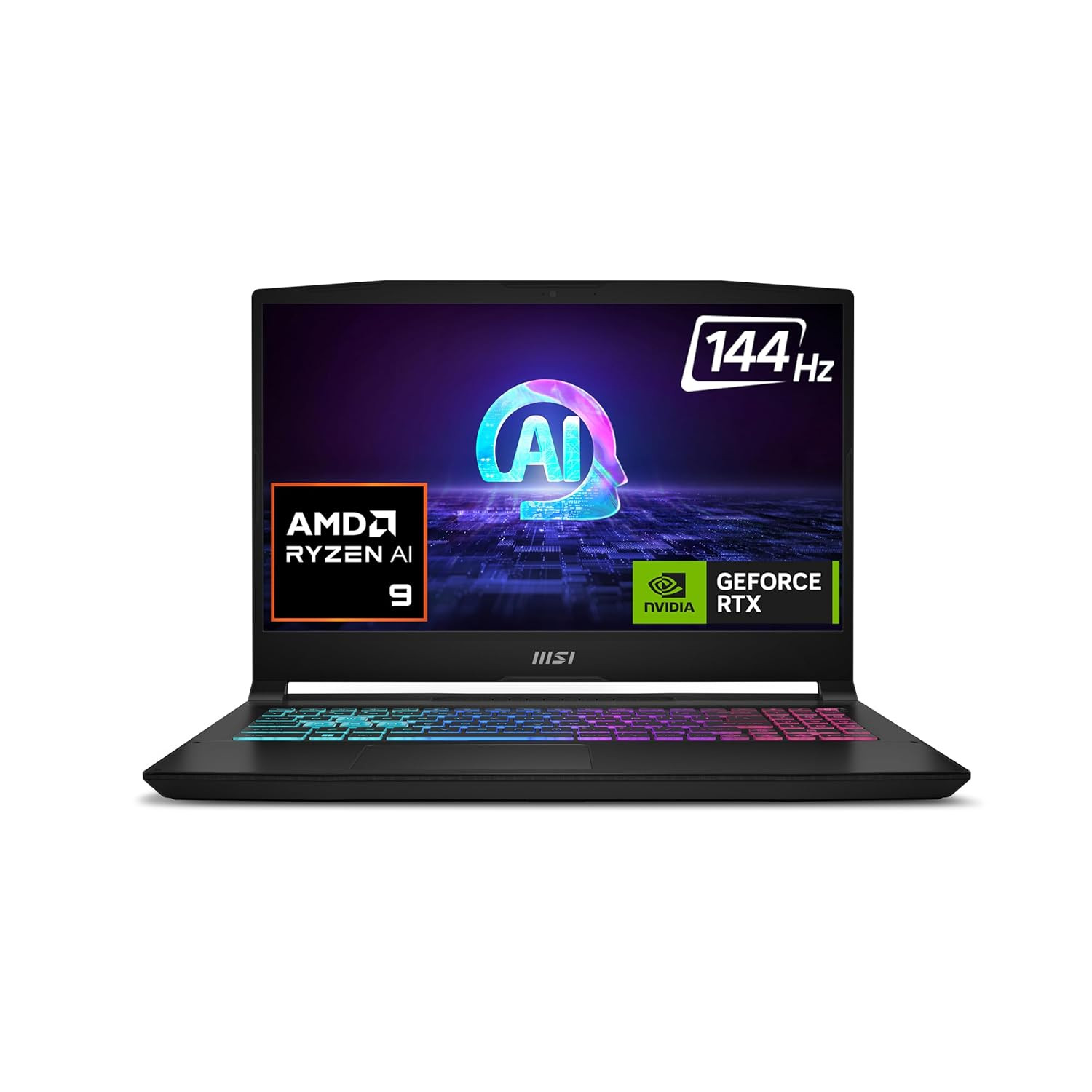 MSI Katana A15 AI / B8VG-440IN / AMD Ryzen 9 8945HS / Built-in AI / 40CM FHD 144Hz / 16GB / 1TB NVMe SSD / Win 11 Home / NVIDIA GeForce RTX 4070 / GDDR6 8GB / Black / 2.25Kg