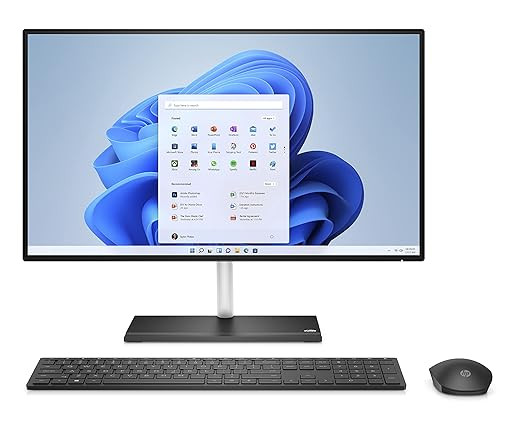 HP -24-cb1907in / 12th Gen Intel Core i5-1235U / 24 inch-60.5 cm / FHD Anti Glare / 8GB RAM / 512GB / Windows 11 / Wireless Keyboard and Mouse Combo / MSO / IR Privacy Camera / Jet Black